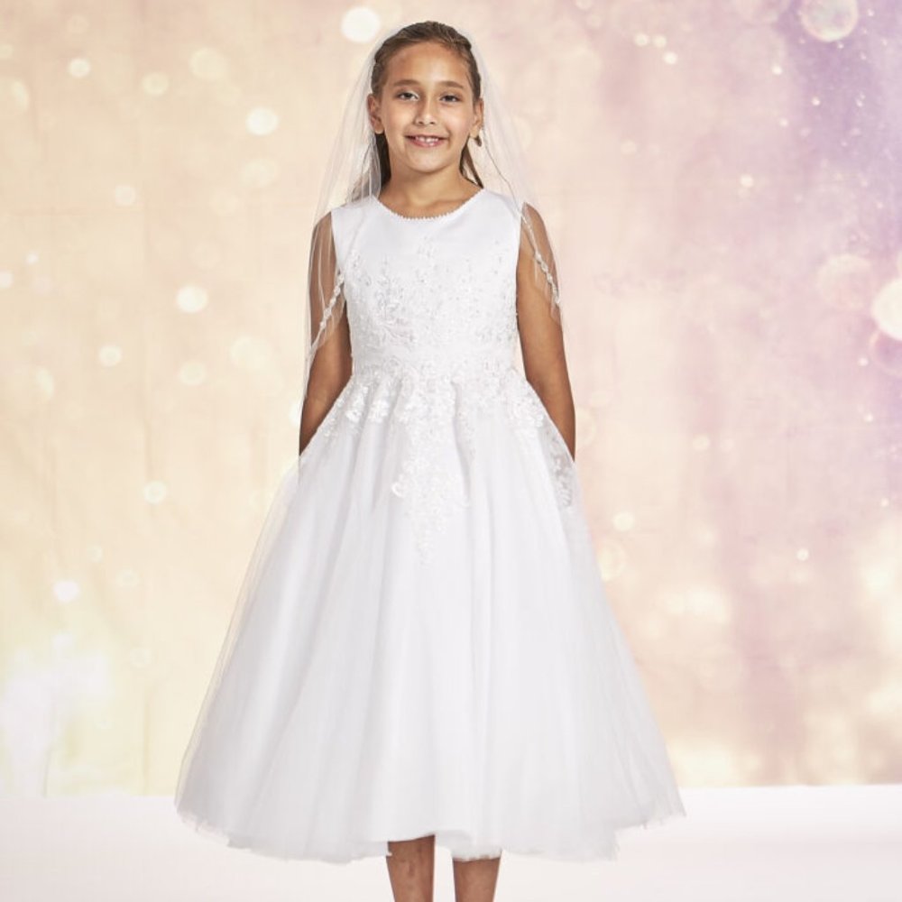 Bejeweled Neckline Dress